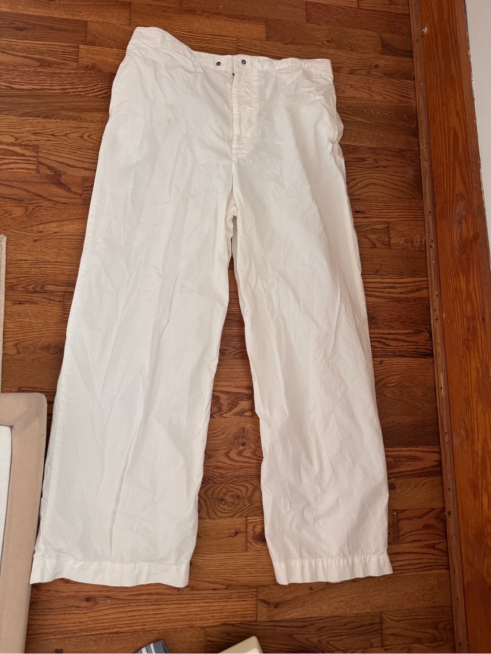 Nili Lotan White Straight-Leg Chinos